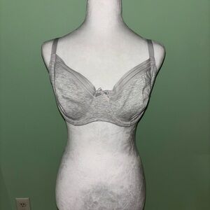 Pour Moi Gray Cotton Underwire Bra